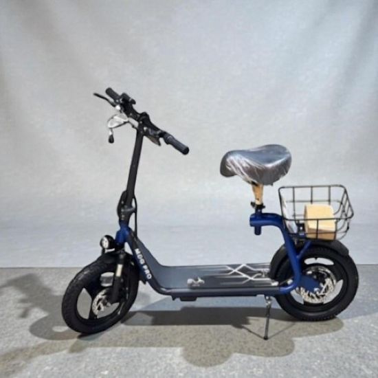 صورة سكوتر 48 فولت بسلة خلفية بكفرات عريضة مقاس 14